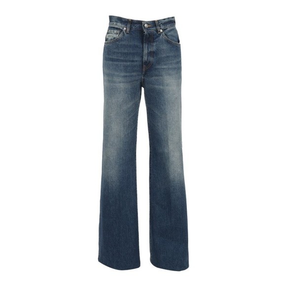 Dondup High-Waisted Straight-Leg Jeans With Classic Five-Pocket Design - NWT - Picture 1 of 3